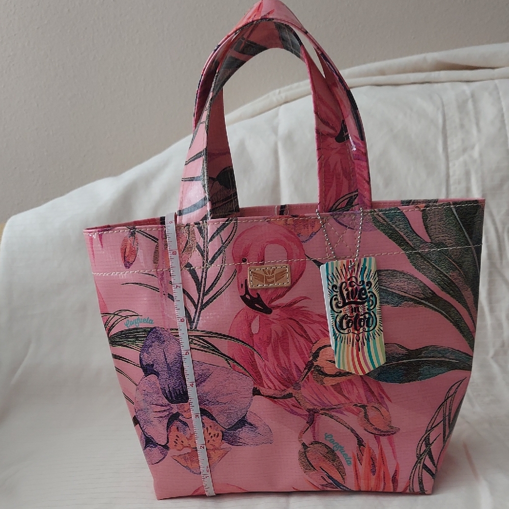 Pink Flamingo Print Tote Bag - Unbranded